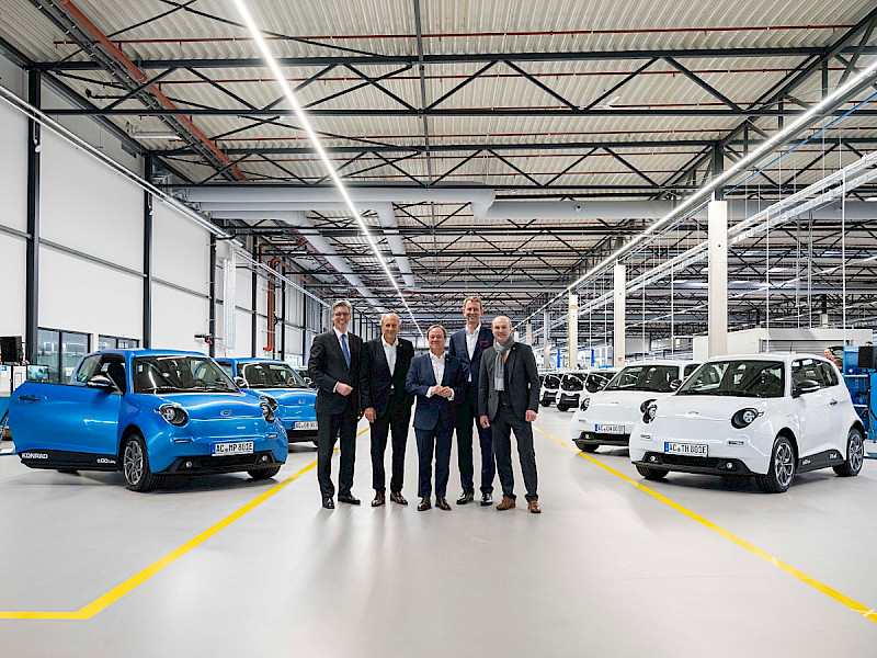 2019: Erste Auslieferung des Elektroautos e.GO Life (Werk Aachen Rothe Erde)